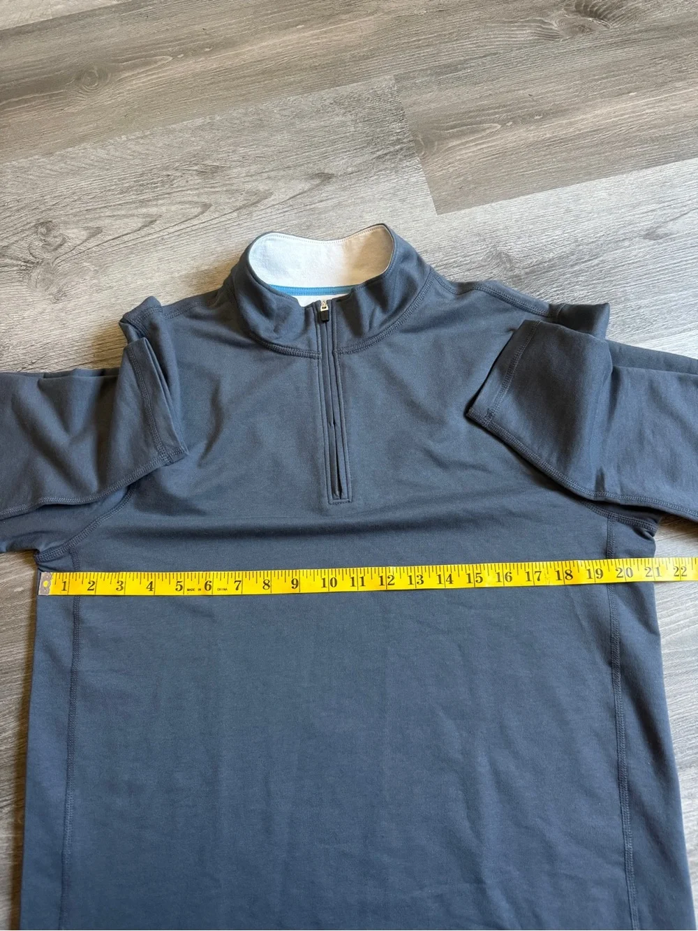 J. Crew Men's Performance Half Zip Slate Blue Grey NEW